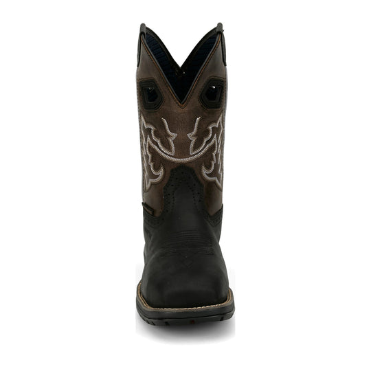 Justin Men's Chase 11" Nano Composite Toe Waterproof Western Work Boot - Black - WR4141 - Overlook Boots