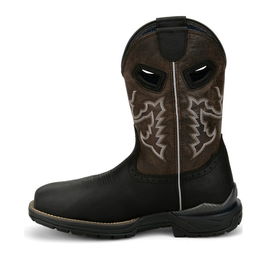 Justin Men's Chase 11" Nano Composite Toe Waterproof Western Work Boot - Black - WR4141 - Overlook Boots