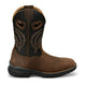 Justin Men's Slickline 11" Soft Toe Waterproof Western Work Boot - Brown - WR4142 - Overlook Boots