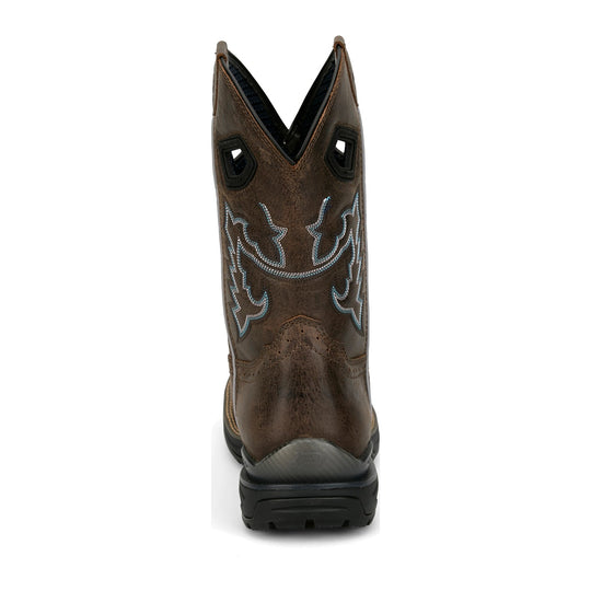 Justin Men's Apprentice 11" Nano Composite Toe Waterproof Western Work Boot - Brown - WR4147 - Overlook Boots