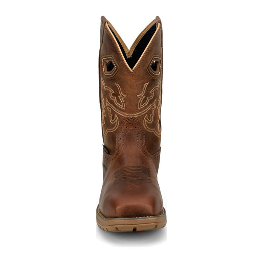 Justin Men's Oilpatch 11" Nano Composite Toe Waterproof Western Work Boot - Tan - WR4149 - Overlook Boots