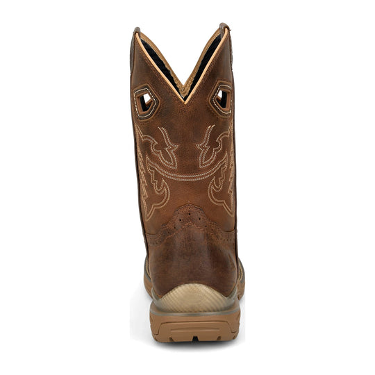 Justin Men's Oilpatch 11" Nano Composite Toe Waterproof Puncture Resistant Western Work Boot - Brown - WR4153 - Overlook Boots
