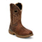 Justin Men's Oilpatch 11" Nano Composite Toe Waterproof Puncture Resistant Western Work Boot - Brown - WR4153 7 / Medium / Brown - Overlook Boots