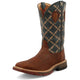 Twisted X Men's CellStretch 12" Square Toe Pull On Western Work Boot - Mocha & Slate - MXB0005 - Overlook Boots
