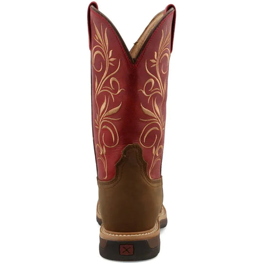 Twisted X Women's 11" Steel Toe Western Work Boot - Latigo - WLCS003 - Overlook Boots