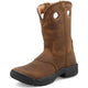 Twisted X Women's All Round 9" K Toe Pull On Work Boot - Distressed Saddle - WAB0001 - Overlook Boots