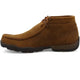 Twisted X Men's Chukka Driving Moc Toe Waterproof Slip Resistant Work Boot - Distressed Saddle - MDMW001 - Overlook Boots
