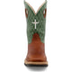 Twisted X Men's Lite 12" Steel Toe Moisture Wicking Western Work Boot - Cognac Glazed Pebble & Lime - MLCS002 - Overlook Boots