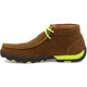 Twisted X Men's Chukka Driving Steel Toe Slip Resistant Work Boot - Distressed Saddle & Yellow - MDMST02 - Overlook Boots