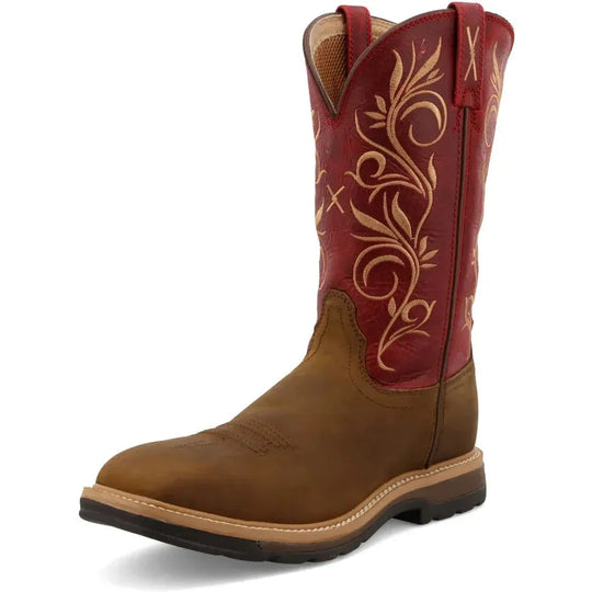 Twisted X Women's 11" Steel Toe Western Work Boot - Latigo - WLCS003 - Overlook Boots