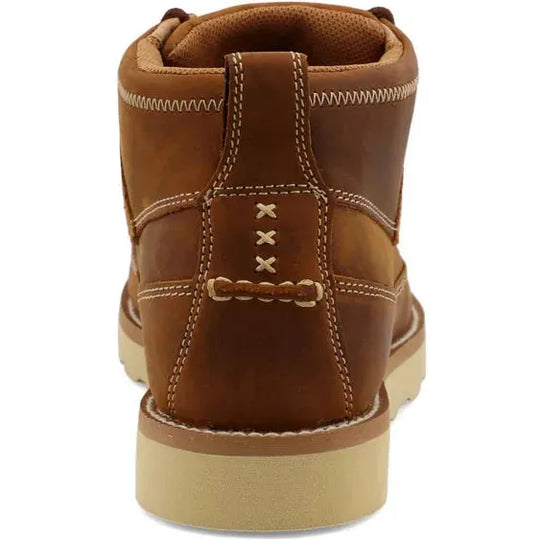 Twisted X Men's 4" Steel Toe Slip Resistant Wedge Sole Work Boot - Brown - MCAS001 - Overlook Boots