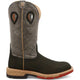 Twisted X Men's CellStretch 12" Alloy Toe Western Work Boot - Charcoal & Grey - MXBA002 7 / Medium / Black - Overlook Boots