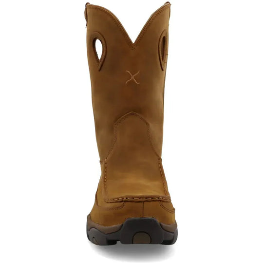 Twisted X Men's 11" Composite Toe Waterproof Pull On Hiker Work Boot - Oiled Saddle - MHKBCW1 - Overlook Boots