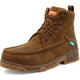 Twisted X Men's CellStretch 6" Composite Toe Waterproof Laces Work Boot - Distressed Saddle - MXCNW01 - Overlook Boots