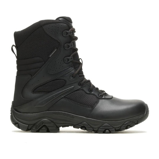 Merrell Tactical Men's Moab 3 Response 8" Side Zip Tactical Waterproof Work Boot - Black - J003913 - Overlook Boots
