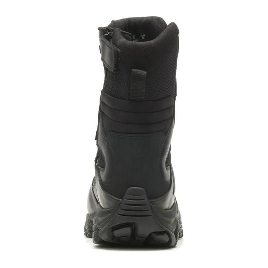 Merrell Tactical Men's Moab 3 Response 8" Side Zip Tactical Waterproof Wide Work Boot - Black - J003913W - Overlook Boots