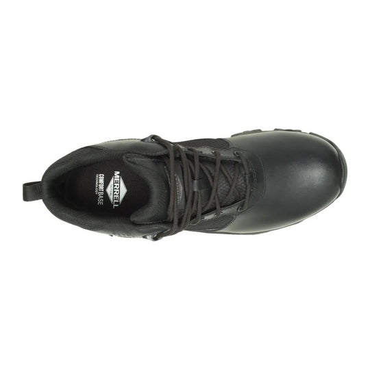 Merrell Tactical Men's Moab 3 Response Mid Tactical Waterproof Work Boot - Black - J003917 - Overlook Boots