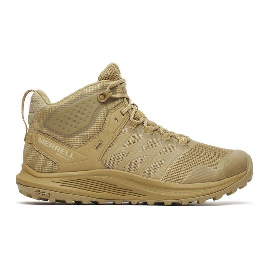Merrell Tactical Men's Nova 3 Mid Tactical Waterproof Work Boot - Dark Coyote - J005051 - Overlook Boots