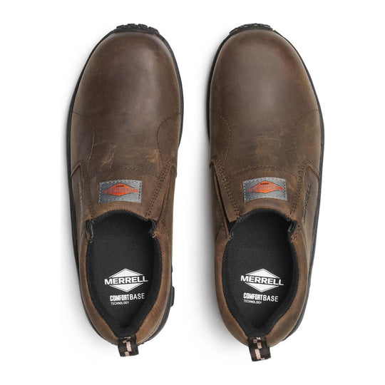 Merrell Work Women's Jungle Moc Leather Composite Toe Waterproof Slip Resistant Work Shoe - Espresso - J099304 - Overlook Boots