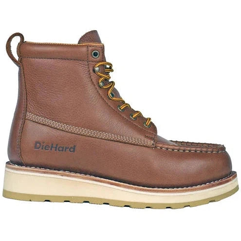 DieHard Men's Malibu 6" Soft Toe Slip Resistant Wedge Work Boot - Rust - DH60420 - Overlook Boots