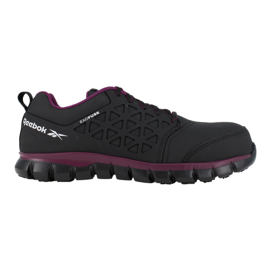 Reebok Women's Sublite Cushion Composite Toe Athletic Work Shoe - Black - RB492 - Overlook Boots