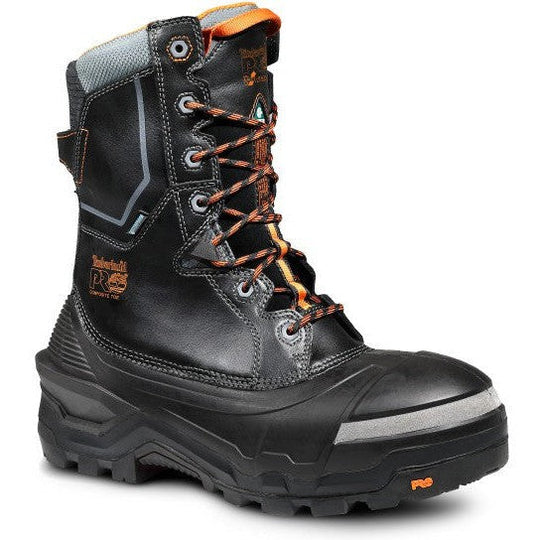 Timberland PRO Men's Pac Max 10" Composite Toe Waterproof Puncture Resistant Work Boot - Black/Orange - TB1A5QXJ001 - Overlook Boots
