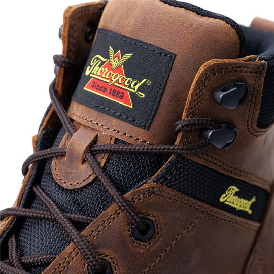 Thorogood Men's Job Site Series 6" Composite Toe Waterproof Work Boot - Brown - 804-4143 - Overlook Boots