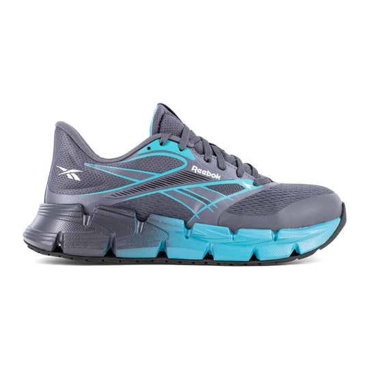 Reebok Women's FloatZig 2 Composite Toe Static Dissipative Athletic Work Shoe - Dark Gray and Blue - RB133 - Overlook Boots