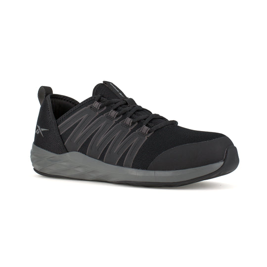 Reebok Women's Astroride Steel Toe Athletic Work Shoe - Black - RB211 6 / Medium / Black - Overlook Boots