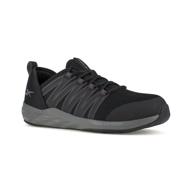 Reebok Women's Astroride Steel Toe Athletic Work Shoe - Black - RB211 6 / Medium / Black - Overlook Boots