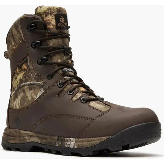 Rocky Wildcat Bota de Caza para Hombre, 8 Pulgadas, Impermeable, Aislamiento de 800 g - Mossy - RKS0707