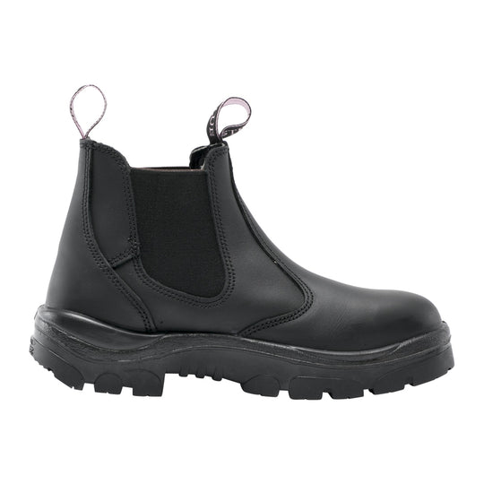 Steel Blue Women's Hobart 6" Soft Toe Water Resistant Chelsea Work Boot - Black - 810891 - Overlook Boots