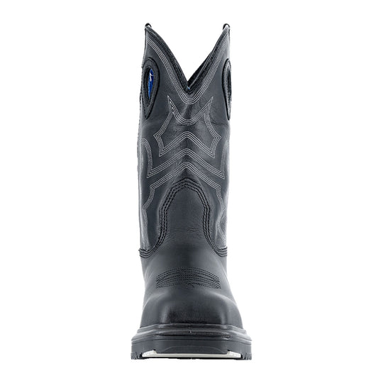 Steel Blue Men's Blue Heeler 10" Steel Toe Waterproof Western Work Boot - Black - 813945 - Overlook Boots