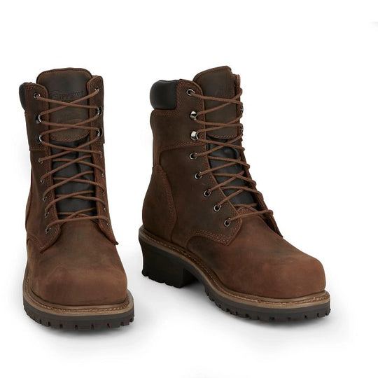 Chippewa Men's Hador 8" Steel Toe Logger Work Boot - 55026  - Overlook Boots