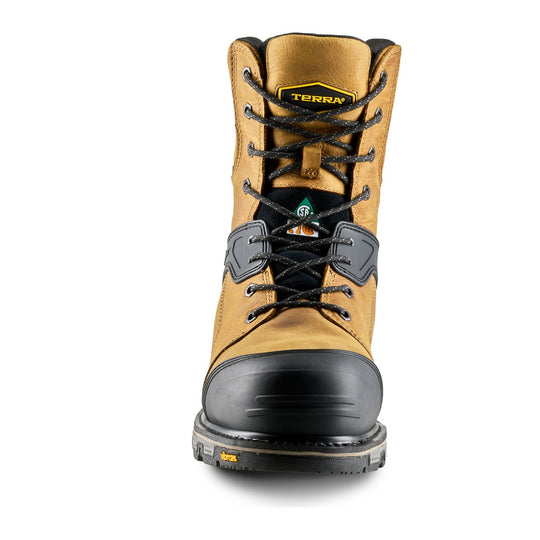 Terra Men's Sentinel 8" Composite Toe Waterproof 200G Insulated Safety Work Boot - Tan - 1169TN - Overlook Boots