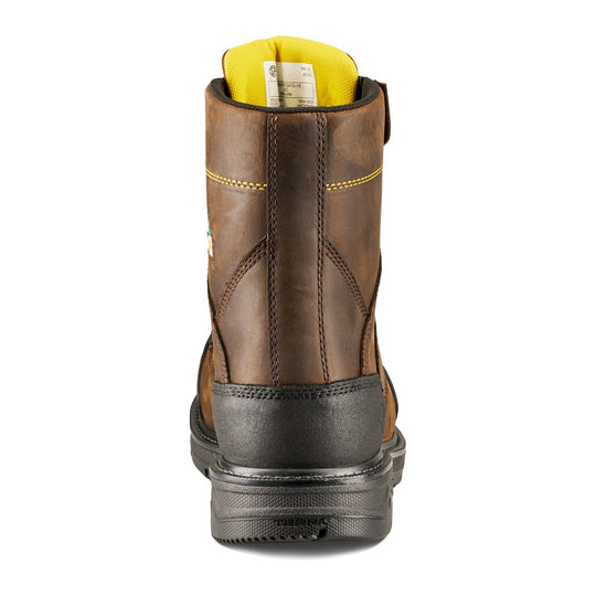 Terra Men's Patton 8" Aluminum Toe External Met Guard Safety Work Boot - Dark Brown - 1314DB - Overlook Boots