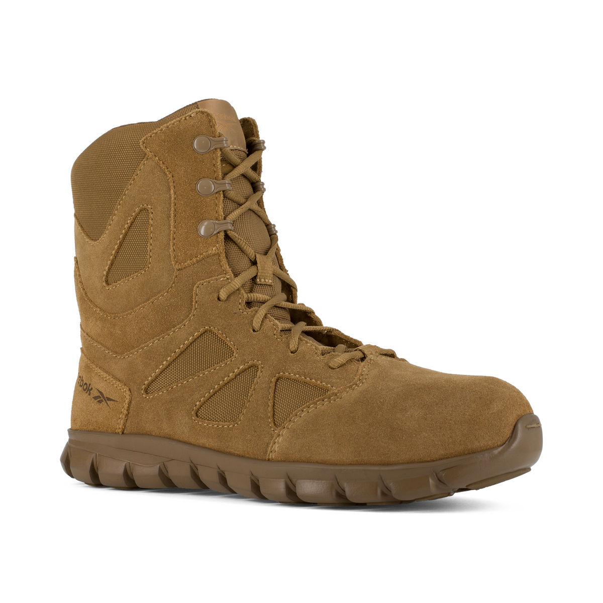Reebok Men's Sublite Cushion 8" Composite Toe Tactical Military Boot - Coyote - RB8809 4 / Medium / Coyote - Overlook Boots