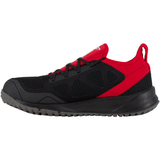 Reebok Men's Trail Running Oxford Steel Toe Terrain Work Shoe- Red- RB4093 - Overlook Boots