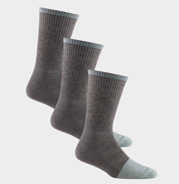 Women's Darn Tough RTR Boot Midweight Work Sock 3-Pack - Shale Small / Graphite - Overlook Boots