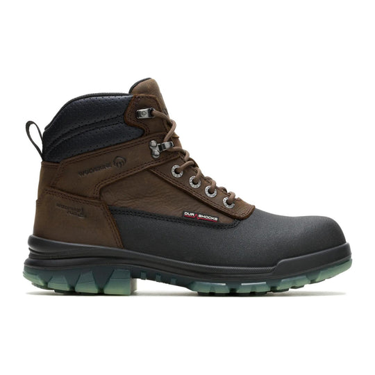 Wolverine Men's DuraShocks SR Icon Derrick 6" CarbonMAX Composite Toe Waterproof Work Boot - Dark Coffee - W261083 - Overlook Boots