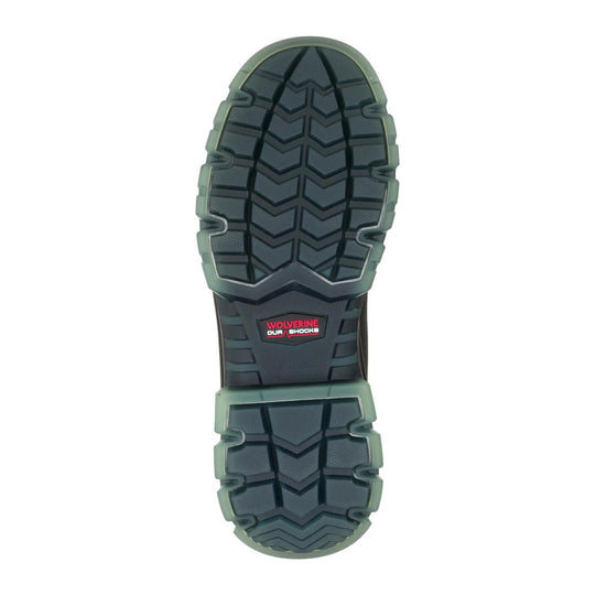 Wolverine Men's DuraShocks SR Icon Derrick Wellington CarbonMAX Composite Toe Waterproof Pull On Work Boot - Dark Coffee - W261087 - Overlook Boots