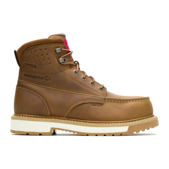 Wolverine Men's Reloader 6" CarbonMAX Composite Toe Waterproof Moc Toe Work Boot - Dark Tan - W261110 - Overlook Boots