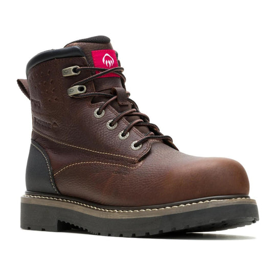 Wolverine Men's Reloader 6" CarbonMAX Composite Toe Waterproof Work Boot - Dark Chocolate - W261108 7 / Medium / Dark Chocolate - Overlook Boots