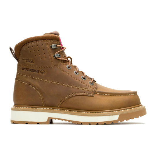 Wolverine Men's Reloader 6" Soft Toe Waterproof Moc Toe Work Boot - Dark Tan - W260086 - Overlook Boots