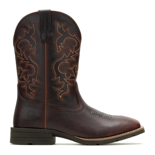 Wolverine Men's Wheatland Saddle Series Steel Toe Western Pull On Work Boot - Clove - W261130 - Overlook Boots