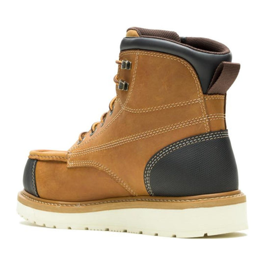 Wolverine Men's Loader II 6" CarbonMAX Composite Toe Waterproof Moc Toe Wedge Work Boot - Wheat - W261031 - Overlook Boots
