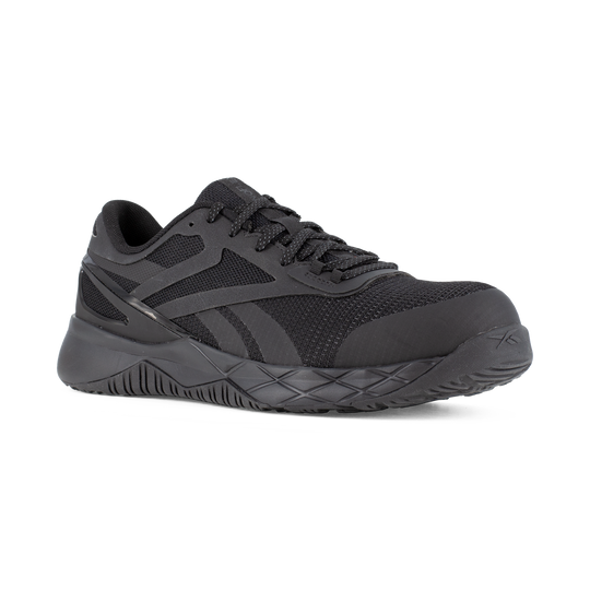 Reebok Women's Nanoflex TR Composite Toe Athletic Work Shoe - Black - RB331 6 / Medium / Black - Overlook Boots