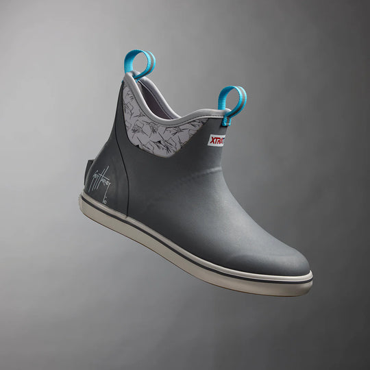 Xtratuf Ankle Deck Boot Men's 7" Waterproof Outdoor Boot - Grey - XMABGHSS - Overlook Boots