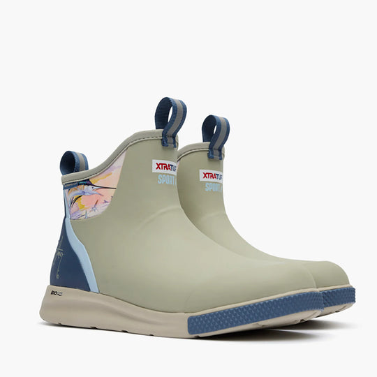 Xtratuf Ankle Deck Boot Sport Men's 6" WP Outdoor Boot - Stone / Sunset Sailfish - XADSMG10 - Overlook Boots