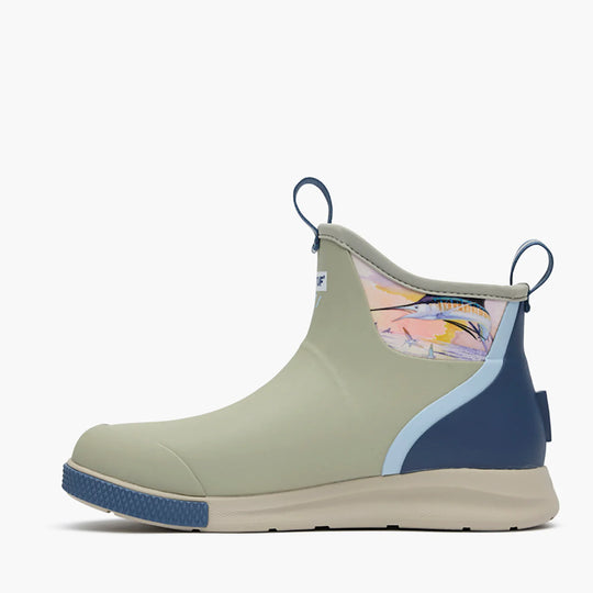 Xtratuf Ankle Deck Boot Sport Men's 6" WP Outdoor Boot - Stone / Sunset Sailfish - XADSMG10 - Overlook Boots